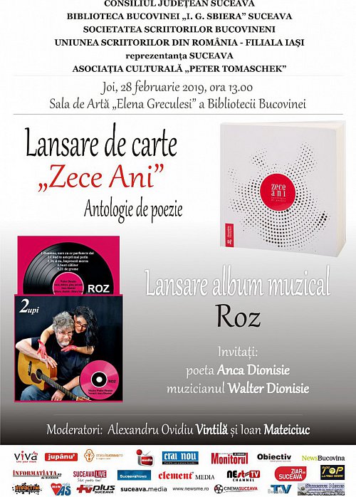 Lansare de carte si album muzical la Biblioteca Bucovinei