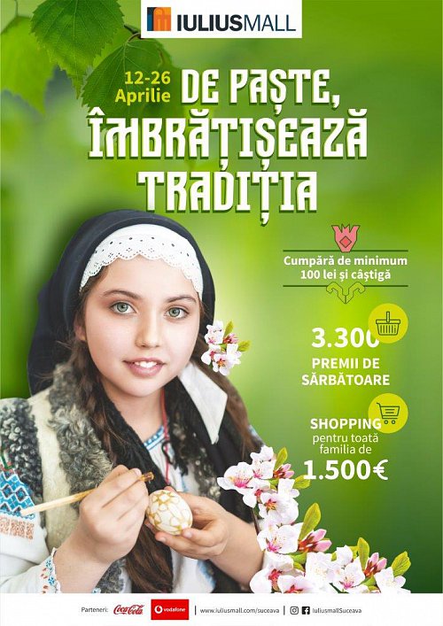 Cumpărături în familie în valoare de 1.500 de euro și alte 3.300 de premii, la Iulius Mall Suceava