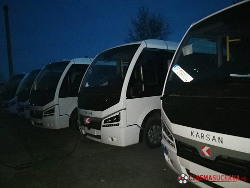 Primele autobuze 100% electrice au ajuns la Suceava