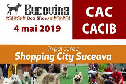 Bucovina Dog Show, cel mai mare eveniment chinologic din nord-estul României, sâmbătă, la Shopping City Suceava