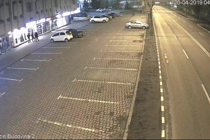 Trei "teribiliști" care au provocat distrugeri în Suceava, prinși în baza imaginilor video ale camerelor de supraveghere (Video)