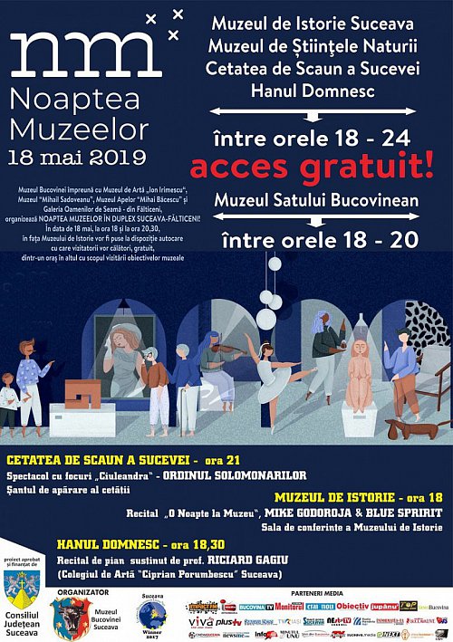 Noaptea Muzeelor Suceava - Program 2019