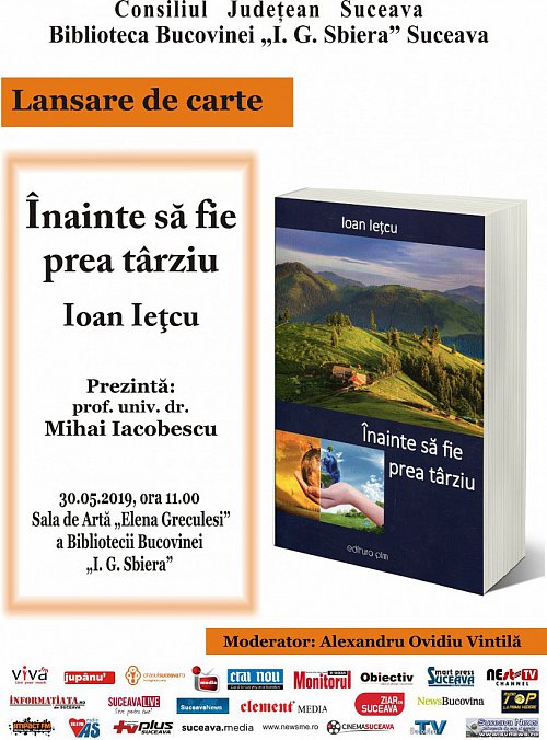 Înainte să fie prea târziu - Lansare de carte