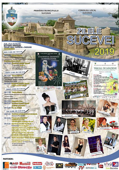 Zilele Sucevei 2019 - Program complet