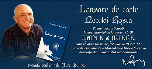 „Lapte și miere” - lansarea celei de-a doua cărți a jurnalistului Neculai Roșca