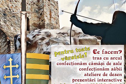Arma medievală și rolul ei - activități de tras cu arcul și confecționare de cămăși cu zale la Cetatea de Scaun