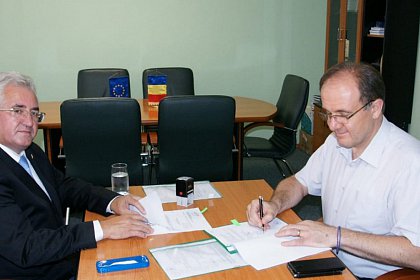 Primarul Sucevei, Ion Lungu și Nicolaie Burghelea, director adjunct ADR Nord Est 2