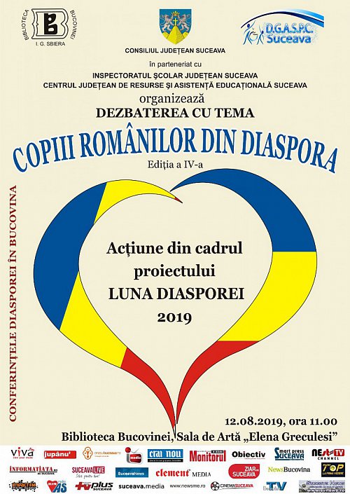 Dezbatere cu tema „Copiii românilor din diaspora”, editia a IV-a, la Biblioteca Bucovinei