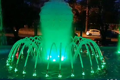 Fântână arteziană cu jocuri de lumini, inaugurată în Parcul de lângă Policlinica Areni