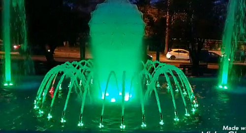 Fântână arteziană cu jocuri de lumini, inaugurată în Parcul de lângă Policlinica Areni