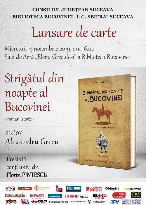 „Strigătul din noapte al Bucovinei”, lansare de carte