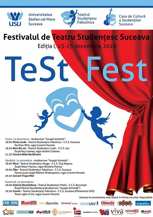 TeSt Fest - Un nou festival de teatru, cu acces liber, la Suceava