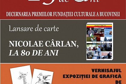 Festivitatea de decernare a premiilor Fundației Culturale a Bucovinei la Biblioteca Bucovinei