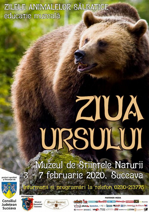 „Ziua Ursului” la Muzeul de Ştiinţele Naturii, în 2020