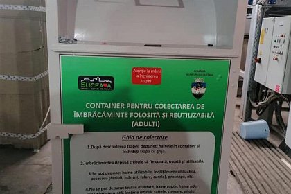 Patru puncte de colectare pentru donații de haine și încălțăminte, în municipiul Suceava