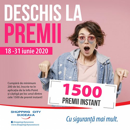 1500 de premii instant la Shopping City Suceava