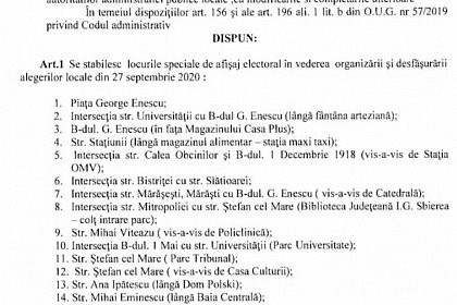 Partidele, îndemnate să înlăture toate materialele de publicitate electorală și să respecte locurile speciale de afișaj electoral