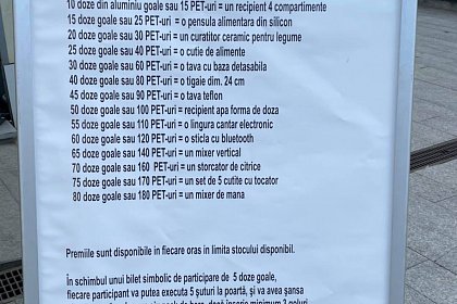 Premii instant la “Naționala de Reciclare”, care a ajuns în centrul Sucevei