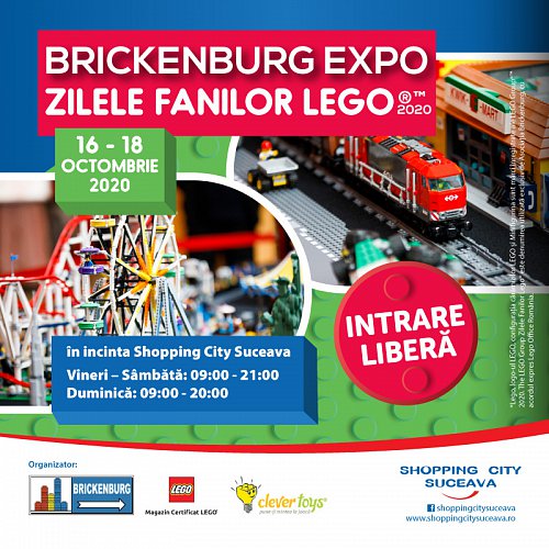 Expoziție inedită de construcții lego Brickenburg Expo