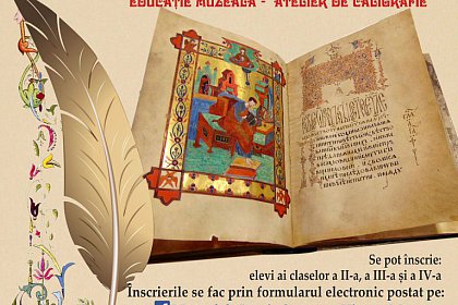 Povestea scrierii şi a instrumentelor de scris  - atelier de caligrafie, 1 – 5 februarie 2021, la Muzeul de Istorie Suceava