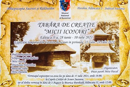 Tabăra micii iconari, în Capela Cetății de Scaun