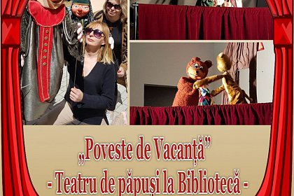 Teatru de păpuși la Bibliotecă - „Poveste de vacanță”