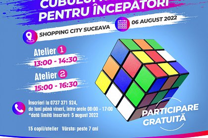 Alternativă de petrecere a timpului liber - Ateliere de cub Rubik 3x3 pentru începători