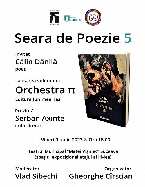 Seara de Poezie 5, vineri, la Teatrul Municipal “Matei Vișniec”