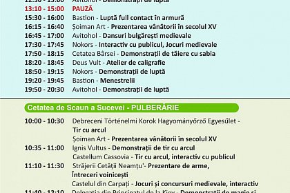 Programul Festivalului de Artă Medievală „Ștefan cel Mare” Suceava 2023