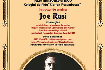 Blues ConFusion Festival 2016 seminar blues Joe Rusi