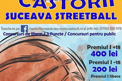 Castorii organizează un nou turneu de streetball, sâmbătă, în centrul Sucevei