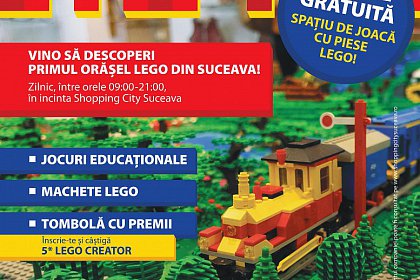Primul Orășel LEGO din oraș se deschide de vineri, la Shopping City Suceava