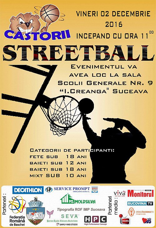 Competiție de baschet 3 la 3 - Castorii Suceava Streetball