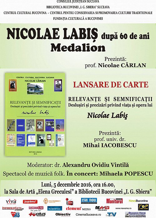 Lansare de carte și muzică folk, sub genericul „Nicolae Labiș după 60 de ani”