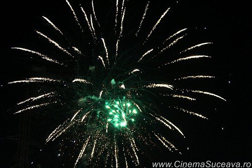 Spectaculos foc de artificii la Revelionul în aer liber