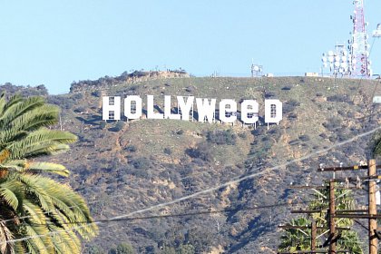 Simbolul Hollywood a fost transformat în Hollyweed (Sfanta Iarba)