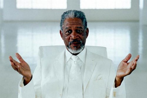 Morgan Freeman lucreaza la filmul "Povestea lui Dumnezeu"