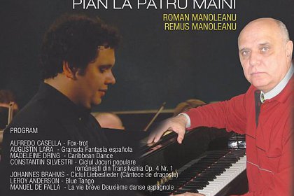 Recital de pian la patru mâini cu Roman și Remus Manoleanu