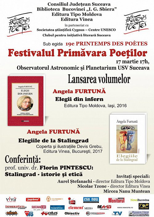 Noi activitati in cadrul Festivalului Primavara poeților 2017