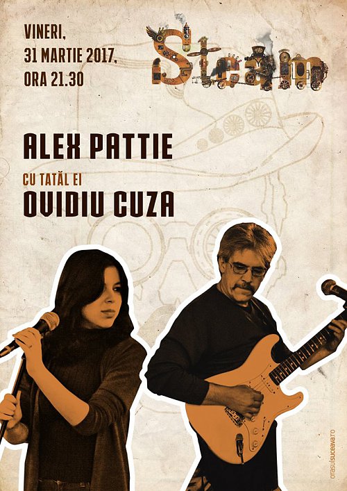 Concert live Alex Pattie și Ovidiu Cuza, la Steam Bistro