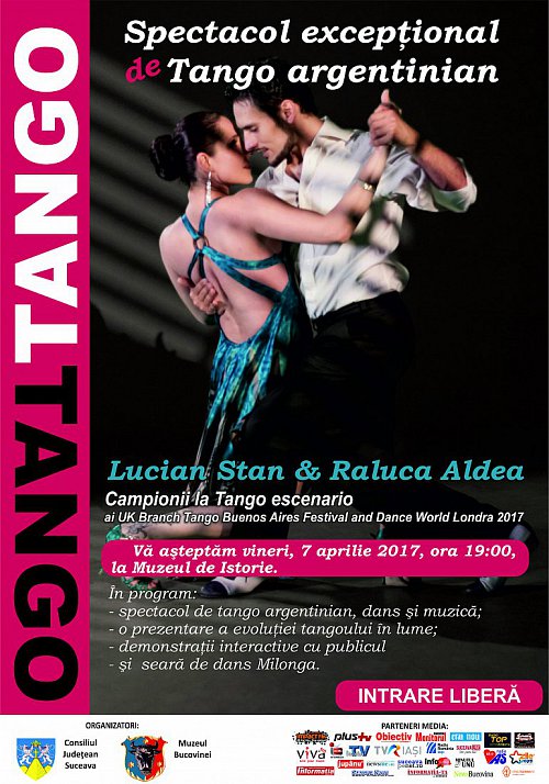 Spectacol de Tango Argentinian cu campioni, la Muzeul de Istorie