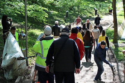 Acțiune de iginiezare a Parcului Șipote, inițiată de Direcția Silvică și Primăria Suceava