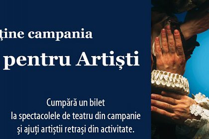 Teatrul sucevean se alătură campaniei „Artiştii pentru artişti”