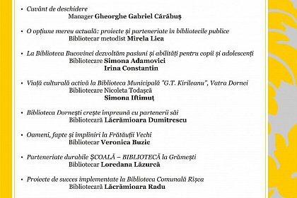 Consfătuirea anuală a bibliotecariilor, la Biblioteca Bucovinei