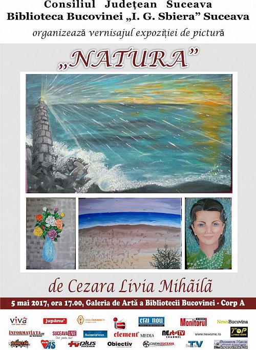 Expozitie de pictura NATURA, de Cezara Livia Mihaila, la Biblioteca Bucovinei