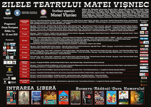 Șobolanul Rege de Matei Vişniec, în deschiderea Festivalului de Teatru “Zilele Matei Vișniec” la Rădăuți