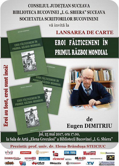 Eroi fălticeneni în primul război mondial - Lansare de carte