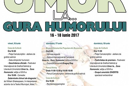 Festivalul ”Umor la … Gura Humorului” 16-18 iunie - Program