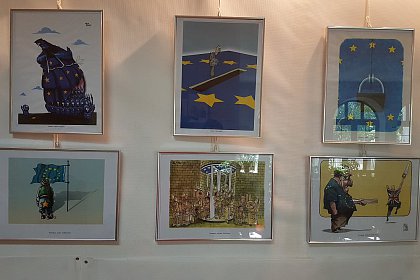 Expoziţia Internaţională de Grafică Satirică Bucovina – România și-a desemnat câștigătorii - Foto