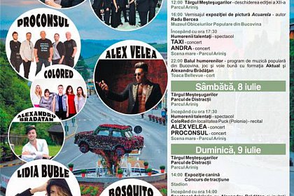 Andra, Alex Velea, Lidia Buble, Taxi și Proconsul, la Zilele Humorului - Program